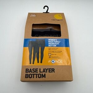 Carhartt Base Force Midweight Bottom Layer Womens XXL WBL136 BLK Black NIB‎